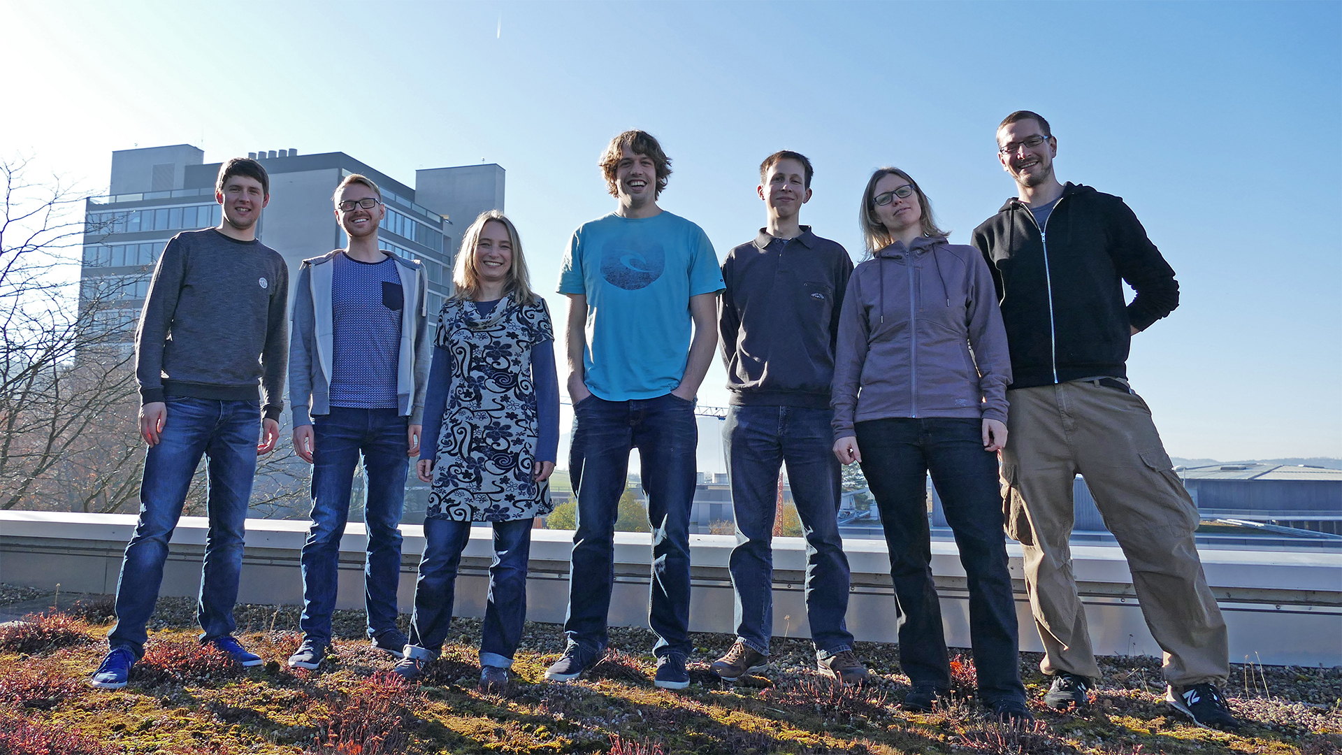 Enlarged view: Marcel, Michał, Eilika, Cyrille, Andreas, Julia, Jürg